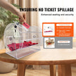 VEVOR Acrylic Raffle Drum, Holds 5000 Tickets or 200 Raffle Balls, Professional Raffle Ticket Spinning Cage with 2 Keys, Transparent Lottery Spinning Drawing, Raffle Ticket Box for Lottery Games Bingo