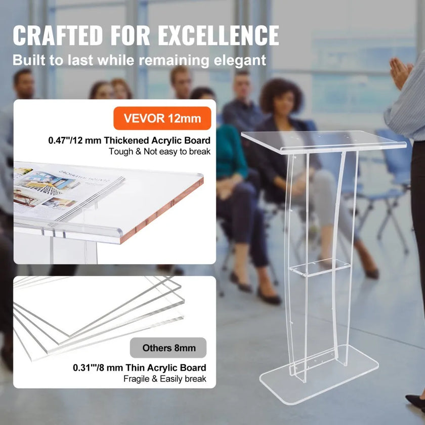 VEVOR Acrylic Podium, 47