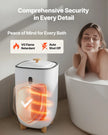 VEVOR 35L Large Towel Warmer Bucket with LED Screen Drying Fuction & Timer White