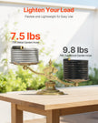 VEVOR 75ft Metal Garden Hose Stainless Steel Water Hose Lightweight No Kink