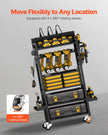 VEVOR 5-tier Tool Organizer Cart with Charging Station Garage Cart on Wheels