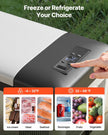 VEVOR 12 Volt Car Refrigerator Portable Freezer 16Qt Truck RV Fridge APP Control