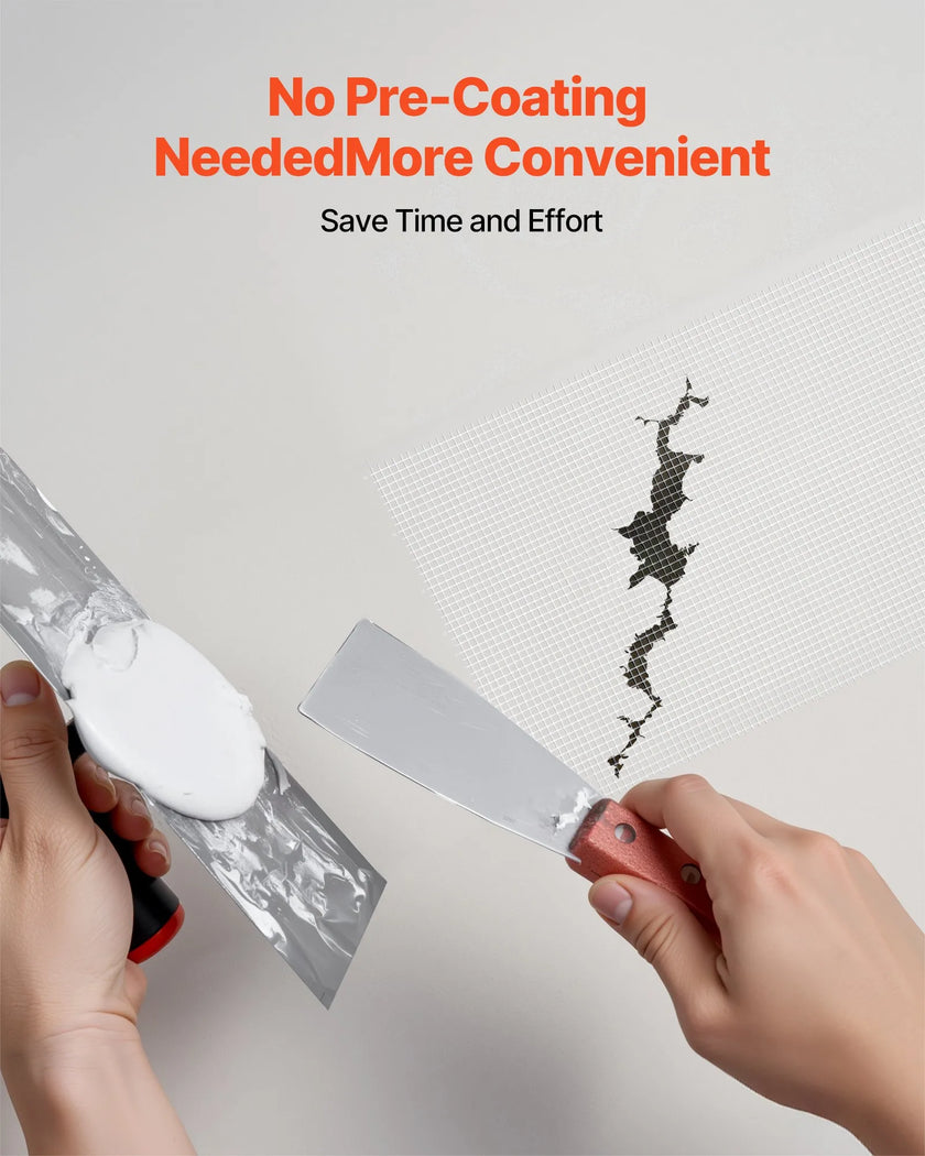VEVOR 12 Rolls 98.43 ft x 5.91 inch Self-Adhesive Fiberglass Drywall Mesh Tape
