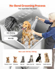 VEVOR 50 Inch Dog Grooming Bath Tub Stainless Steel w Ramp Faucet Showerhead