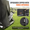 VEVOR 4 Passenger Golf Cart Cover, 600D Polyester Full Cover, Universal Fits for Most Brand Club Car Covers, Waterproof, Sunproof, and Dustproof Outdoor Golf Cart Cover with Three Zipper Doors, Black