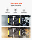 VEVOR 55L Motorcycle Top Case Universal Motorbike Tail Box with Leather Lining