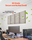 VEVOR 4 PCS Acoustic Wall Panels 2 in Thick 23.6 x 11.8 in Self-adhesive Camel