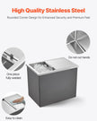 VEVOR 28.6 Qt Drop in Ice Chest Ice Cooler Ice Bin Stainless Steel 18