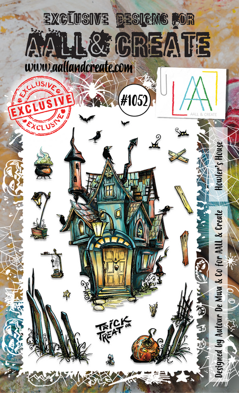 AALL and Create #1052 - A6 Stamp Set - Howler's House