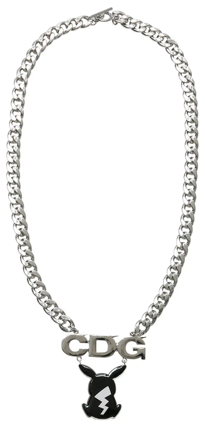 Pokemon: Comme des Garcons x Pokemon A Pikachu Silver Black Necklace