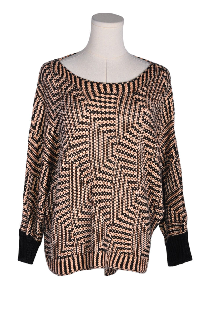 CLEO Women Knit Tops Regular fit in Brown - M