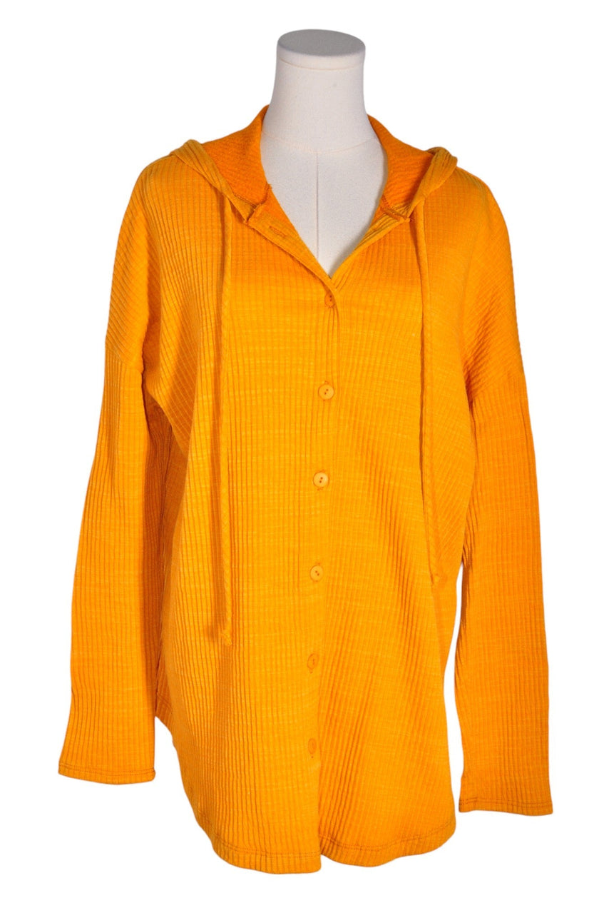 PEPPER & ZOE Women Hooded Jackets Regular fit in Orange - M