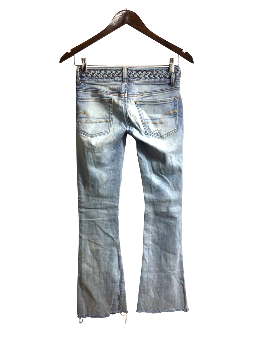 AMERICAN EAGLE Women Straight-Legged Jeans Regular fit in Blue - 0