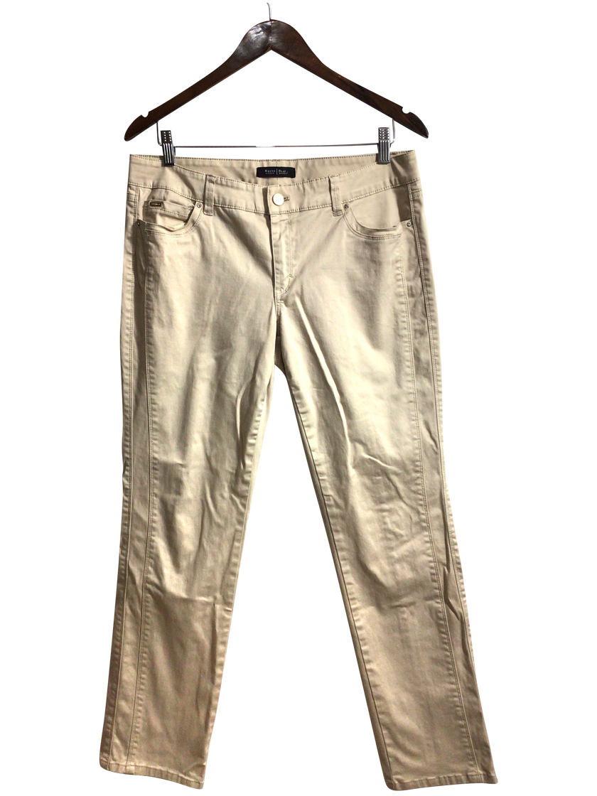 WHITE HOUSE BLACK MARKET Women Work Pants Regular fit in Beige - 10