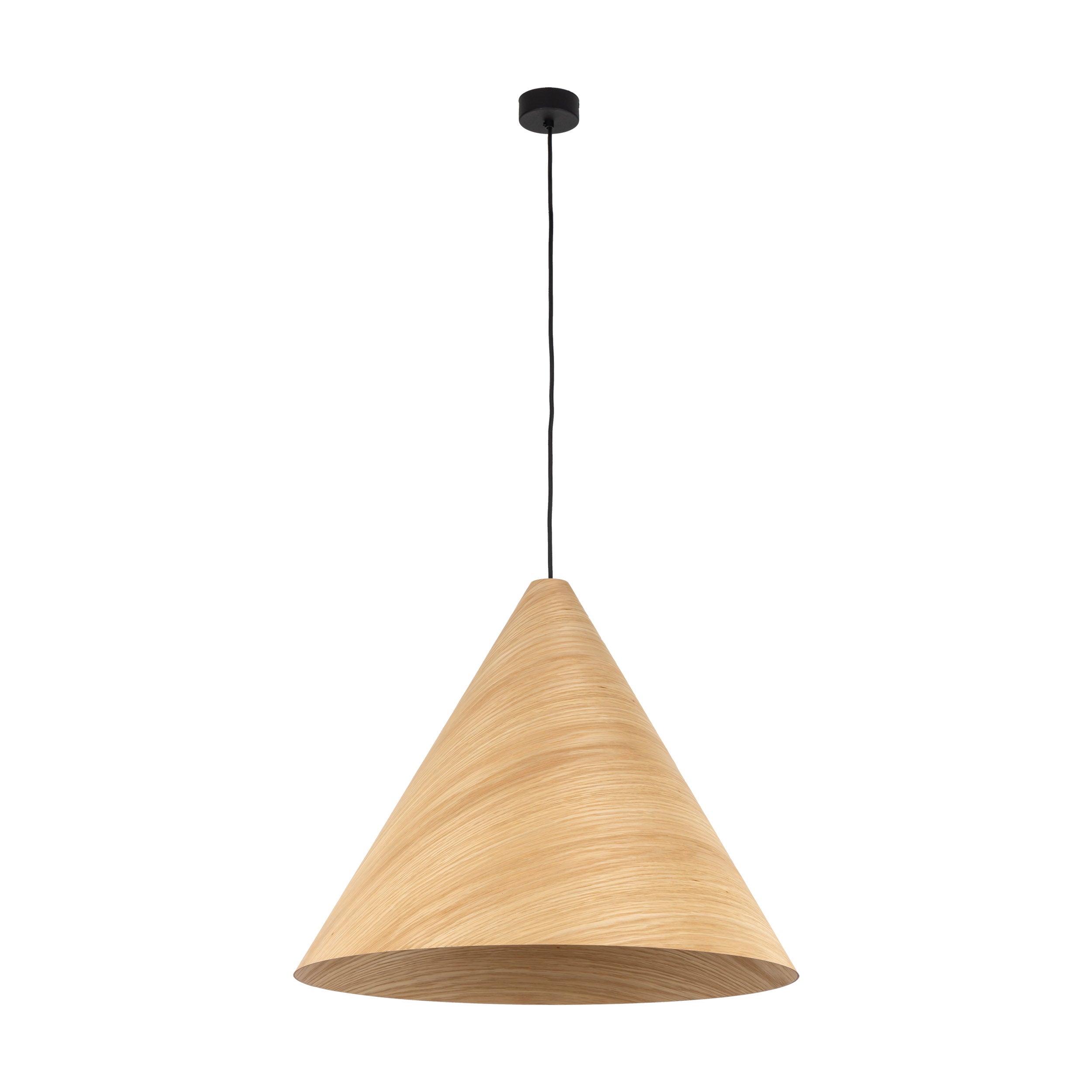 SOLIS Large Scandinavian Wood Pendant Light – Statement Cone Design (Limited Edition)