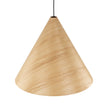 SOLIS Large Scandinavian Wood Pendant Light – Statement Cone Design (Limited Edition)