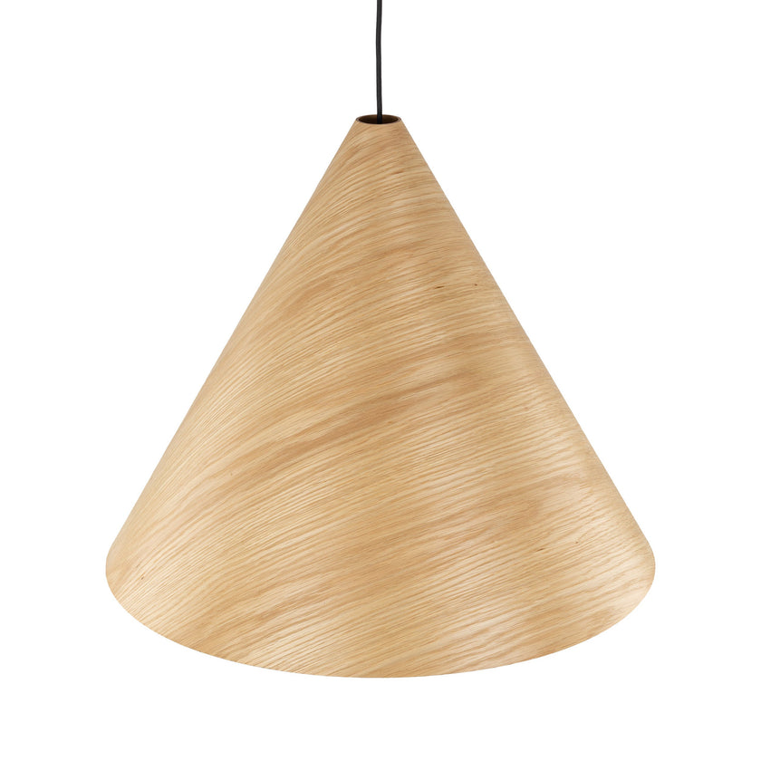SOLIS Large Scandinavian Wood Pendant Light – Statement Cone Design (Limited Edition)
