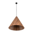 SOLIS Large Scandinavian Wood Pendant Light – Statement Cone Design (Limited Edition)