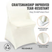 VEVOR 30PCS White Stretch Spandex Folding Chair Covers for Wedding Party Dining