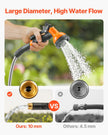 VEVOR 150ft Metal Garden Hose Stainless Steel Water Hose Lightweight No Kink