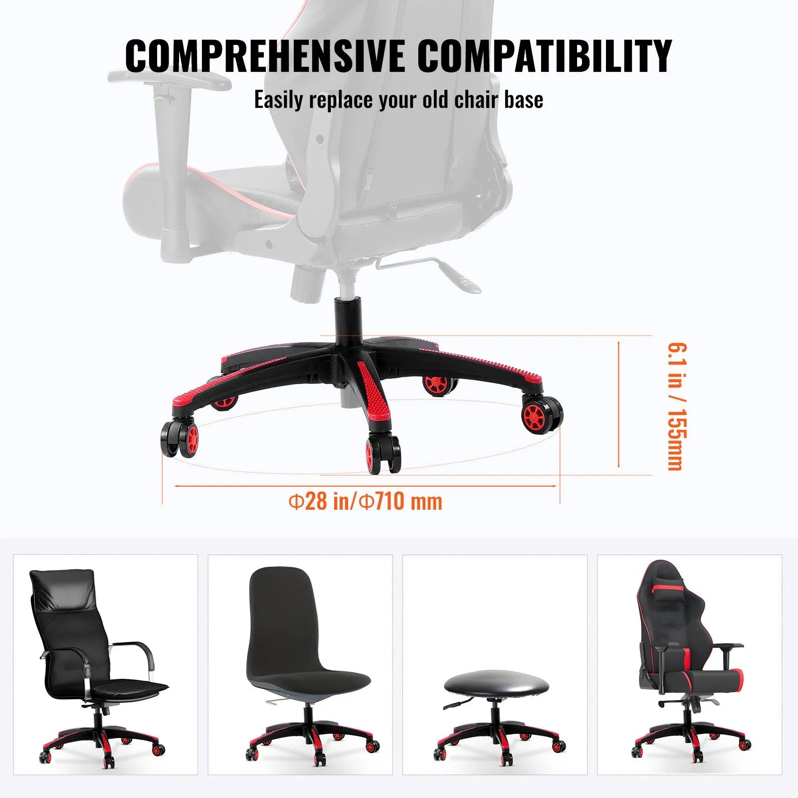 VEVOR Office Chair Base Replacement 28