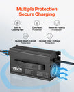 VEVOR 36V 18A Lithium Battery Charger 43.8V AC-DC LiFePO4 Smart Charger for RV