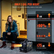 VEVOR 8KW Diesel Heater, 12V/24V All-in-One Air Heater, Bluetooth App, Remote & Display, CO Alarm, Fast Heating Horizontal Portable Heater for Vehicles & Garage