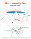 VEVOR 3 Bow Boat Bimini Tops 6'Lx(61