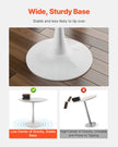 VEVOR 31.5 in Round Dining Table Wood Kitchen Table for 2-4 Person (Only Table)