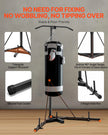 VEVOR 2 in 1 Heavy Duty Punching Bag Frame Boxing Punching Fitness Stand Steel