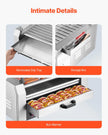 VEVOR 30 Hot Dog 11 Roller Electric Grill Cooker Machine Bun Warmer Cover 1950W