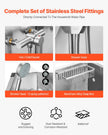 VEVOR 34 inch Dog Grooming Bath Tub Stainless Steel w Faucet for Pets