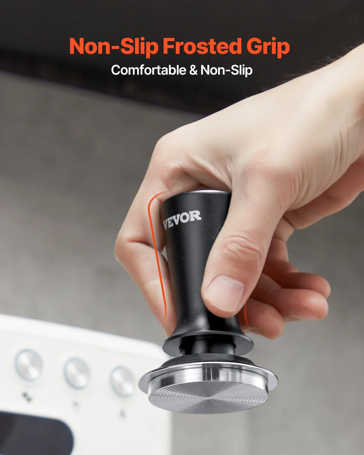 VEVOR 51mm Espresso Tamper Stainless Steel Coffee Tamper with Spring