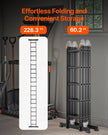 VEVOR Multi-Purpose Folding Ladder 7-in-1 5 Step 19ft Reach Height for Work