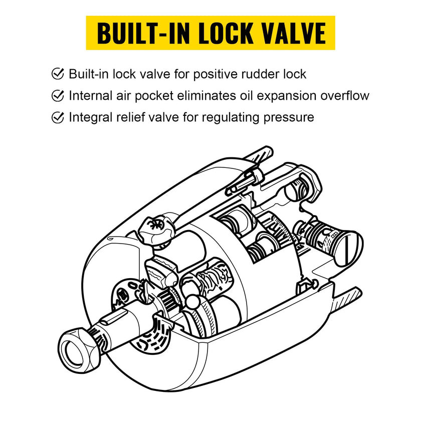 Helm 1.7 Outboard Hydraulic Steering Pump HH5271-3
