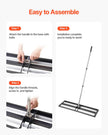 VEVOR 36x10in Lawn Leveling Rake with 83.9 in Adjustable Handle for Yard Garden
