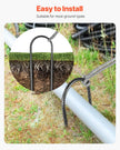 VEVOR 12-Inch 8 Pack Rebar Stakes Heavy Duty U Shape Galvanized Ground Anchors