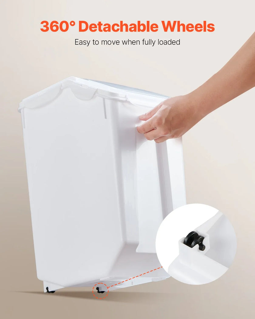 VEVOR 3.5Galx2 + 4.5Galx2 Ingredient Storage Container Airtight Kitchen Bin