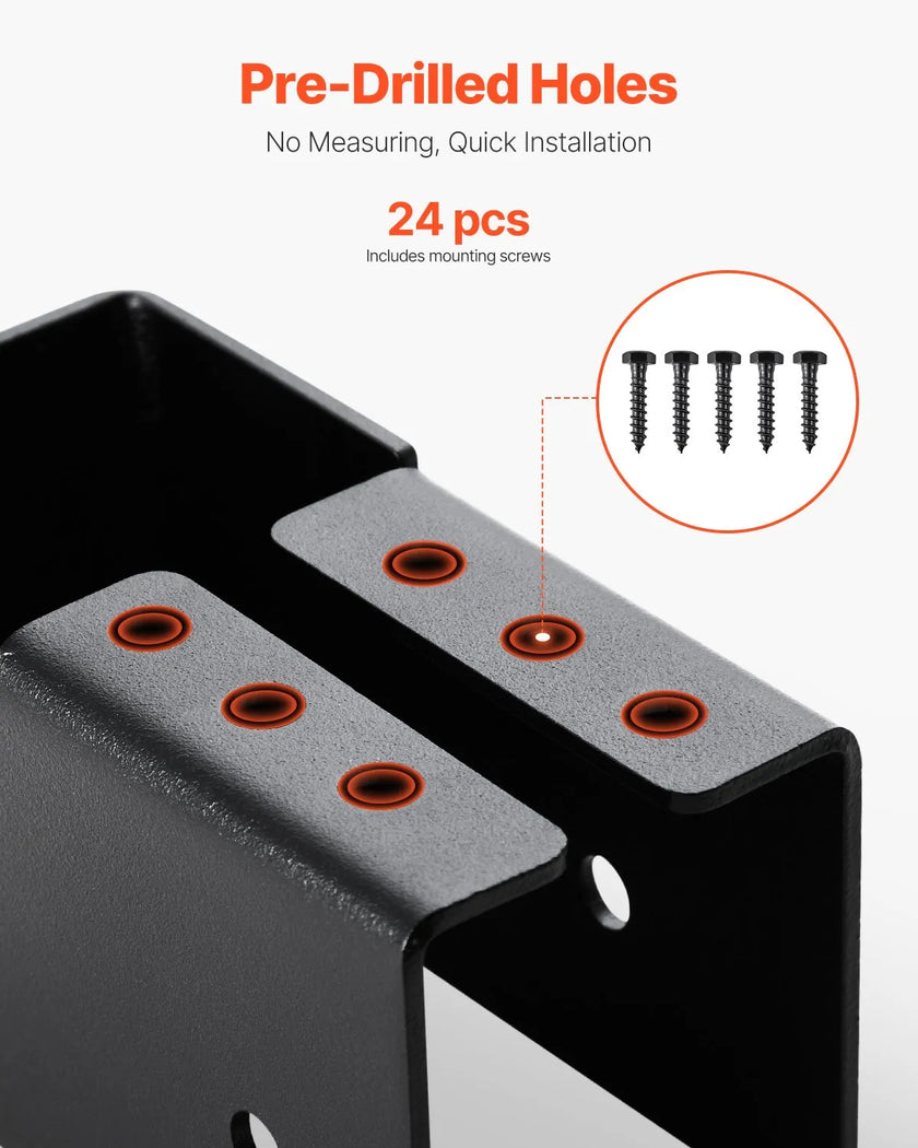 VEVOR 24 Pcs Joist Hangers for 1.93x3.62 In/49x92 mm Beam Concealed Joist Hanger