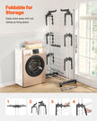VEVOR 4-Tier Foldable Clothes Drying Rack with 24 Drying Poles and 4 Castors