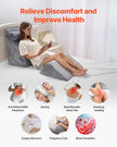 VEVOR Orthopedic Bed Wedge Pillow 4 Pcs Adjustable for GERD Sleep Back Leg Neck