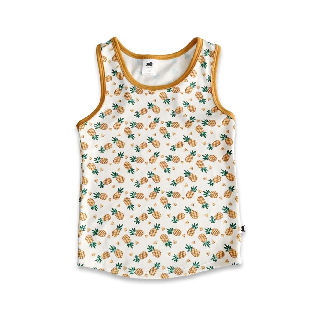 Kids' Bamboo Racerback Tank | Rainbow Stripe
