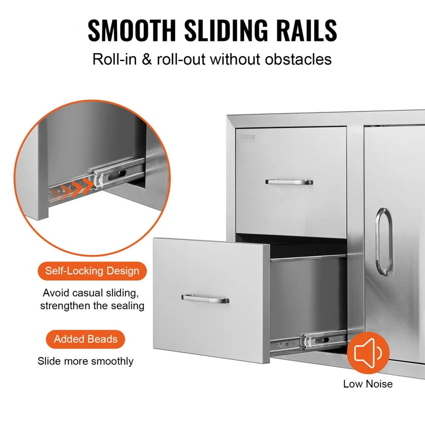 VEVOR Outdoor Kitchen Door Drawer Combo 32.5\