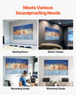VEVOR 6 Pack Art Acoustic Panels 23.6 x 23.6 inch Self Adhesive for Home Pastel