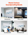 VEVOR 8 Pack Art Acoustic Panels 15.8 x 11.8 inch Self Adhesive for Home Studio