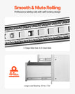 VEVOR 17W x 30H x 21D Inch Outdoor Kitchen Stainless Steel Double Access Drawers with Paper Towel Holder Combo for BBQ Island or Grill Station