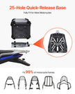 VEVOR 55L Motorcycle Top Case Universal Motorbike Tail Box with Leather Lining