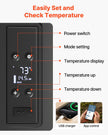 VEVOR 12 Volt Car Refrigerator Portable Freezer 16Qt Truck RV Fridge APP Control