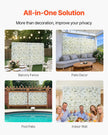 VEVOR 3D Flower Wall Panel 24 PCS 15 x 15 inch Artificial Floral Background for Wedding