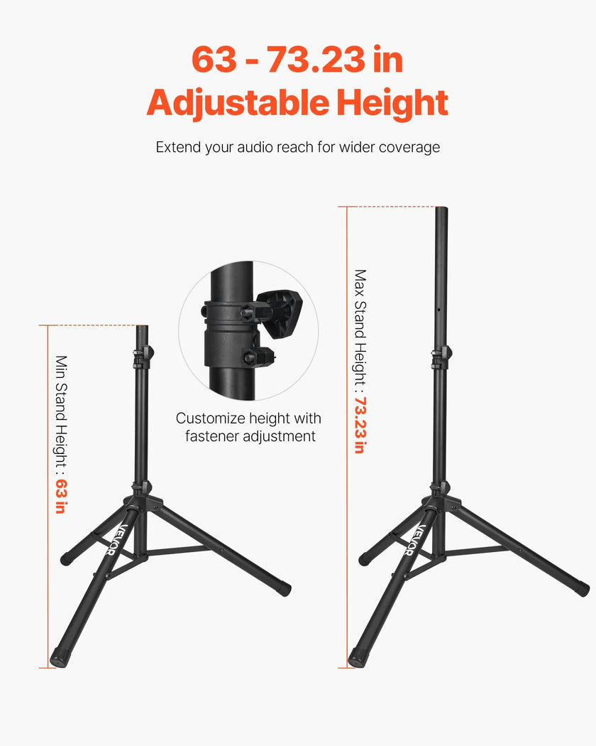 VEVOR 2 X 15 in Speakers Portable PA System 2000W Mixer Bluetooth Mic for DJ